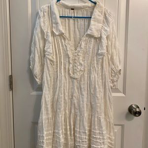 Free People Eliza Mini White Dress